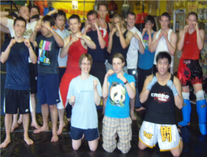 muay thai Leeds University members however some are competitors