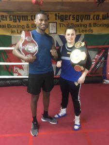 Mali Wright and Jodie Wilkinson Tigersgym Leeds amateur boxing champions